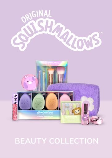 Squishmallows x SNAPBRANDS collab:; beauty brands