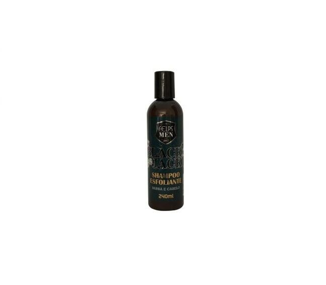 Felps Men Black Jack Beard and Hair Exfoliating Shampoo from Brazil
