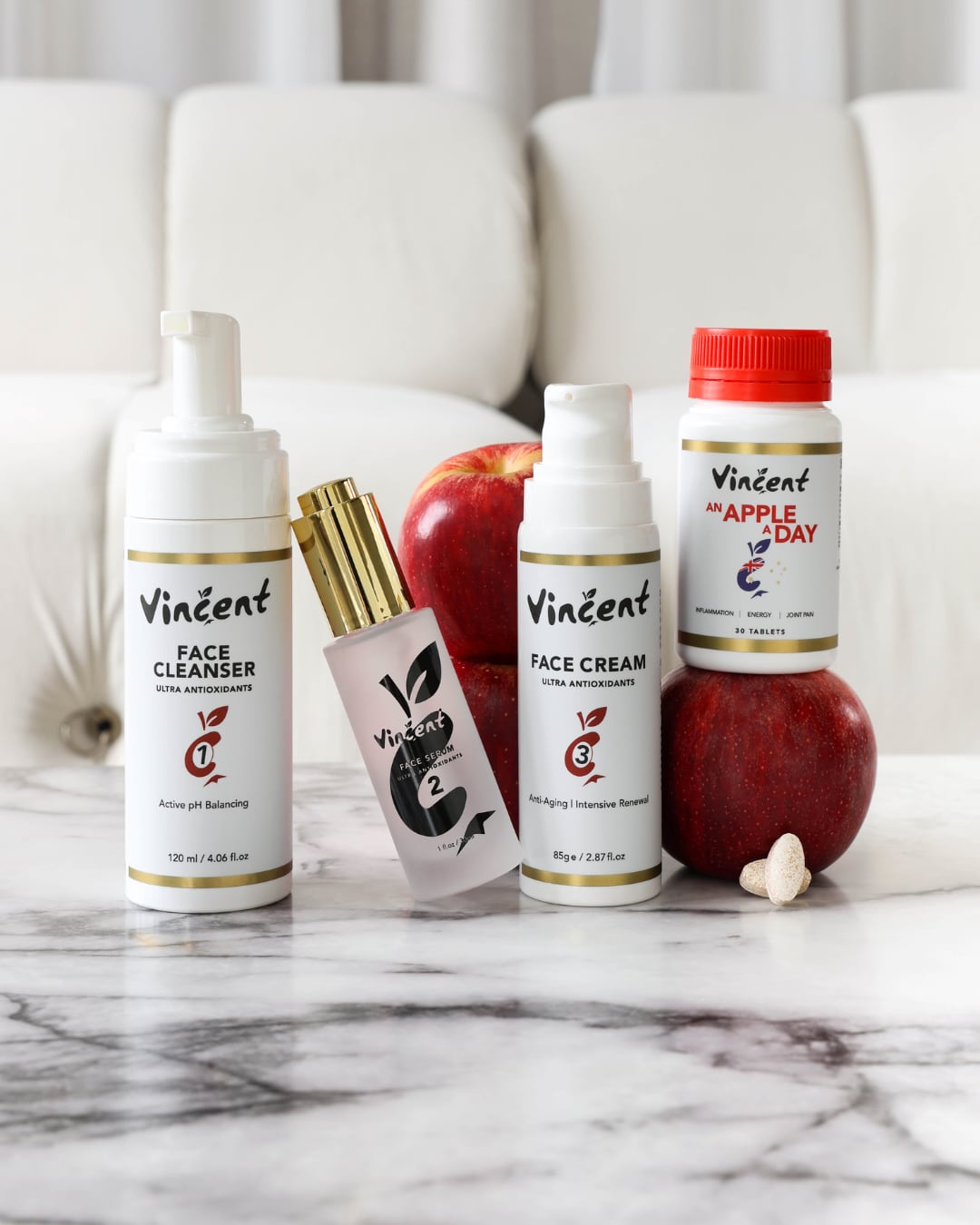 Australia’s Vincent enters US with apple-based supplement and skin care amid rise of beauty-from-within