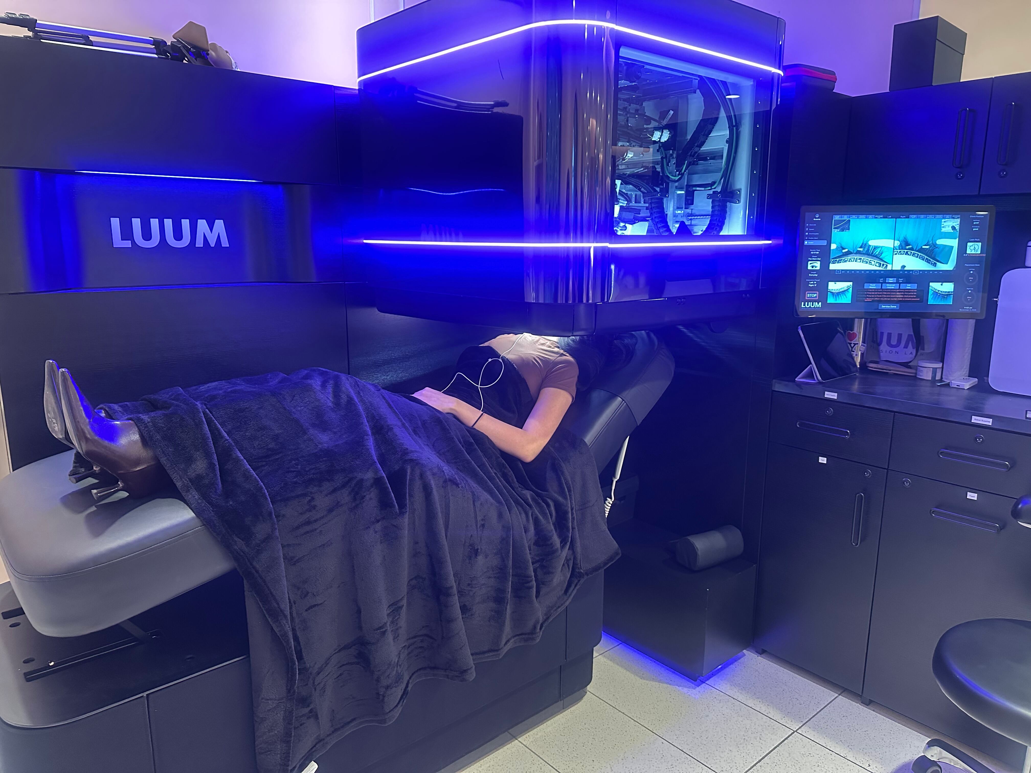 "While we were successful with our early design and clients love getting their lashes done by our robots, our next-gen robot benefits from years of real-world data and thousands of live client sessions," said Jo Lawson, CEO of LUUM.