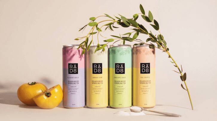 Beverage distributor releases RA.D8 collagen supplement beverage