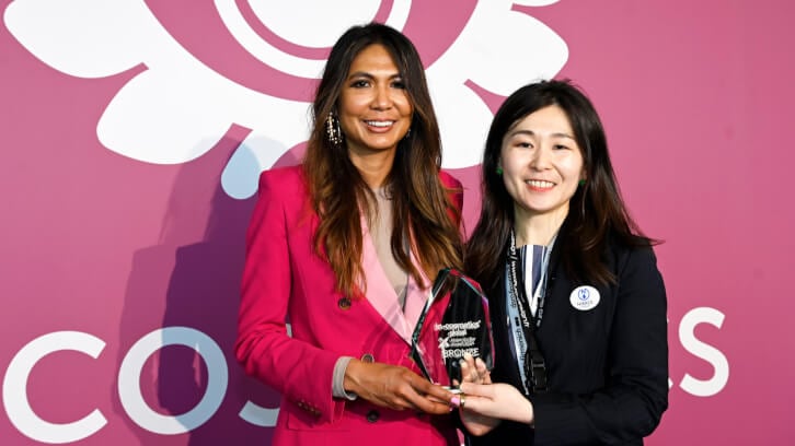 Nikko Chemicals takes the Make-Up Bar Award in Bronze.