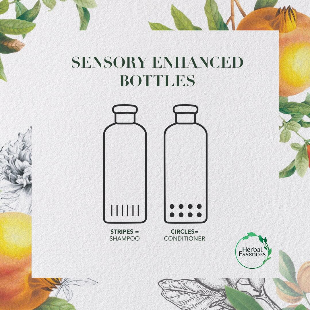 Herbal Essences to add tactile markings on all shampoos and conditioners in 2020