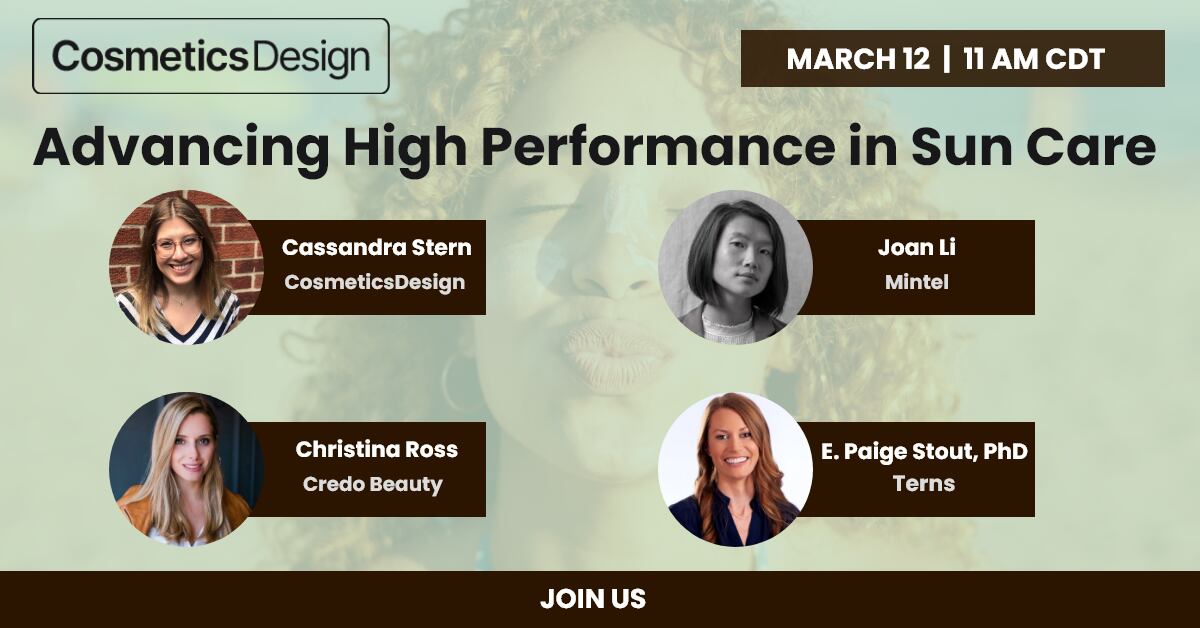 March 12: Join us for our Advancing High Performance in Sun Care webinar 