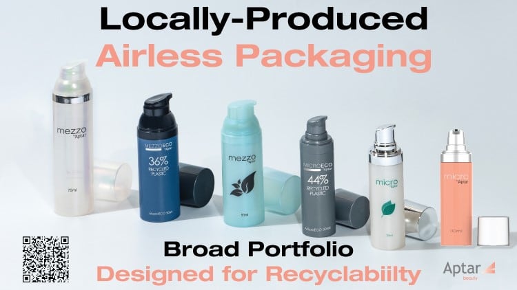 Locally Produced Airless Packaging from Aptar