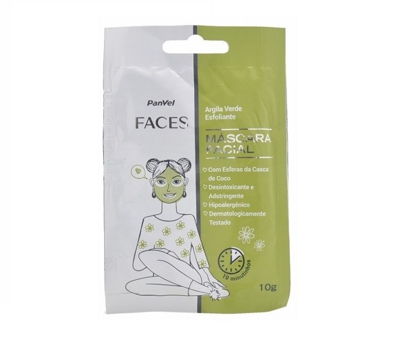 PanVel Faces - Exfoliating Green Clay Facial Mask – Brazil