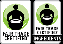 New logos for products that are 100% certified (left) and that contain 20% certified ingredients (right)