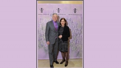 Linda Levy, President of The Fragrance Foundation, with chairman Jerry Vittoria (photo courtesy of the foundation) 