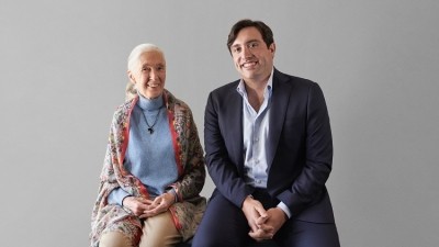 Dr Jane Goodall and Neptune Wellness Solutions CEO Michael Cammarata (photo: CNW Group/Neptune Wellness Solutions Inc.)