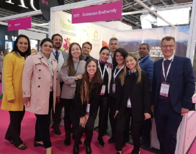 The Colombian team at in-cosmetics Global Paris