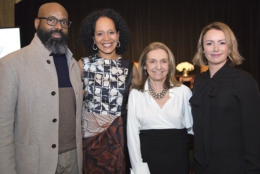 Richelieu Dennis of Sundial Brands (left to Right); Susan Akkad of Estée Lauder; Carlotta Jacobson, president of CEW; and Nicole Fourgoux of L’Oréal (picture courtesy of Patricia Willis Photography)