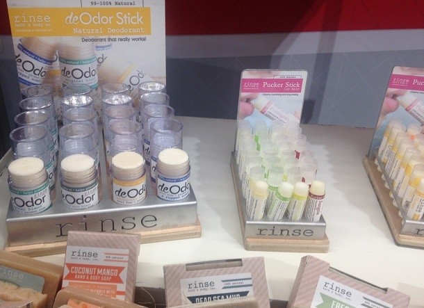 The deOdor Stick from rinse bath + body, on display at NY NOW
