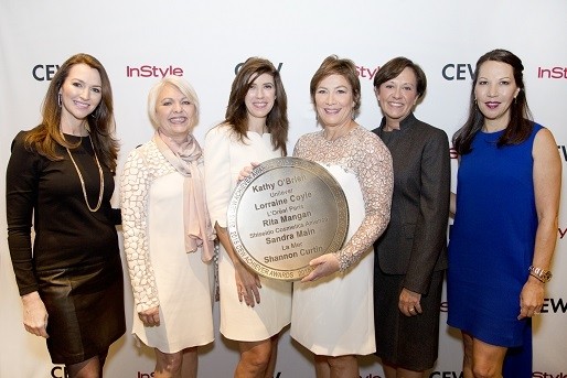 CEW honorees (left to right): Shannon Curtin, Lorraine Coyle, Sylvie Ganter, Kathy O’Brian, Rita Mangan, and Sandra Main (image courtesy of Patricia Willis Photography)