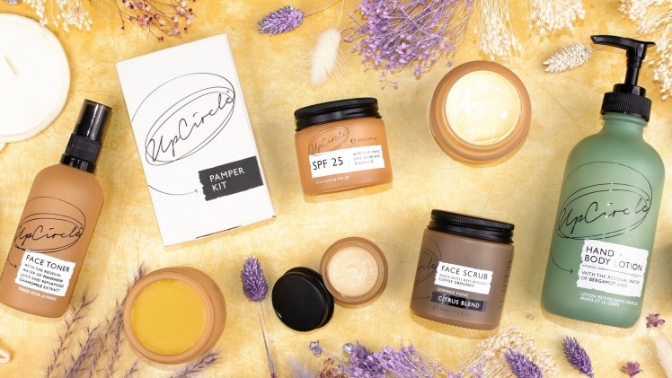 UpCircle offers a range of skin care products made using a variety of upcycled ingredients, including coffee grounds, olive oil stones and discarded rose petals [Image: UpCircle Facebook]