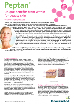 Peptan®Collagen peptides: Anti-age effects in action
