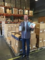 Brad Black, EO Products co-founder and co-CEO, with new sustainable packaging